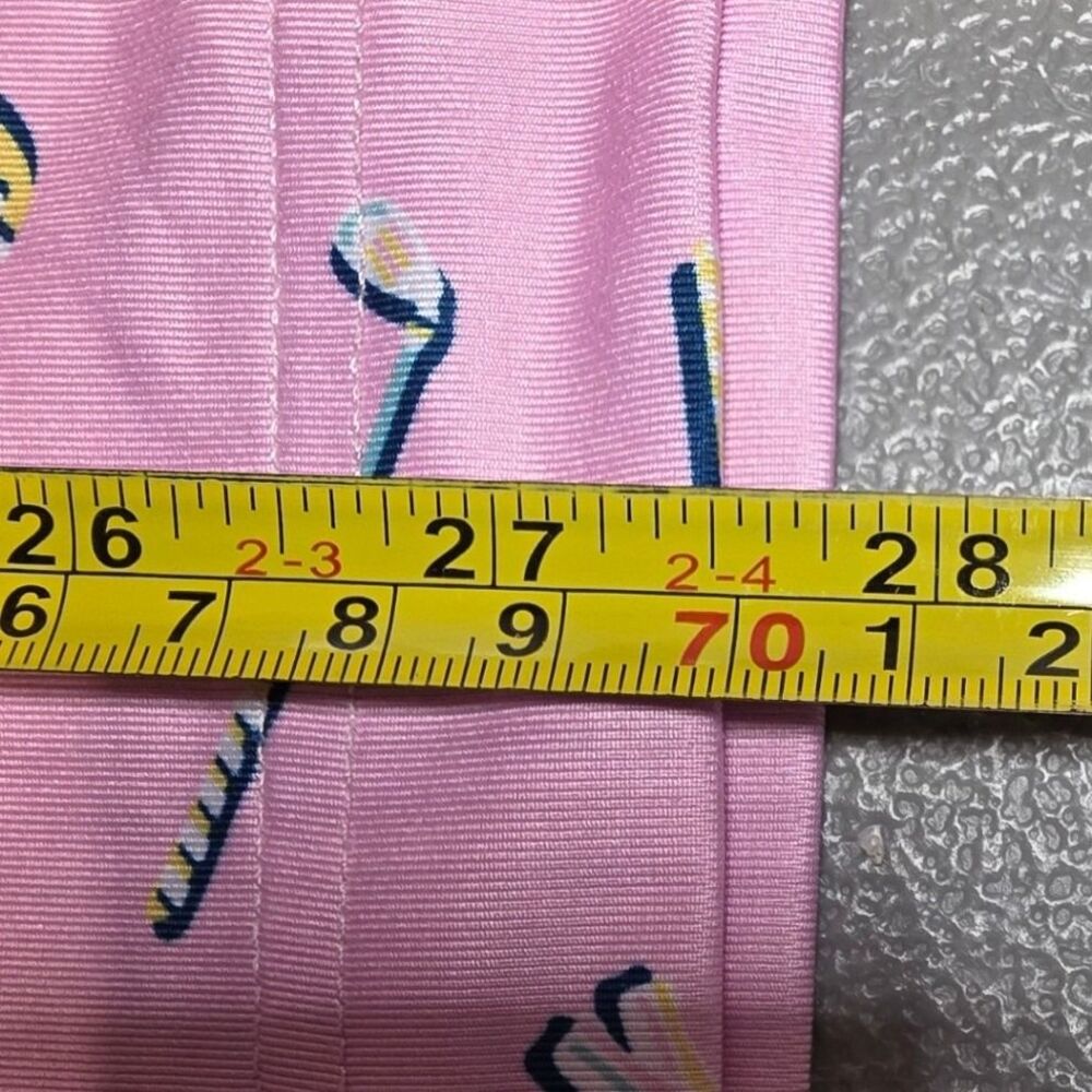 Waggle Mens M Pink Novelty Print Diner Polo Shirt - Picture 9 of 10